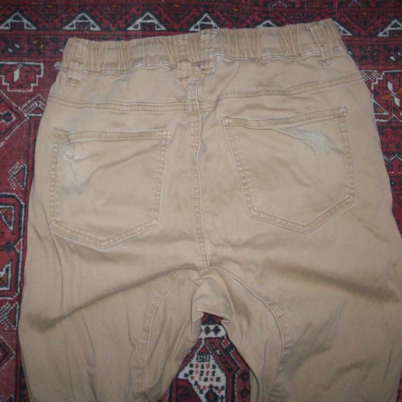 Men's Casual Twill Stretch Jogger Pants Elastic Draw String 28/28 by Victorious - Picture 10 of 12